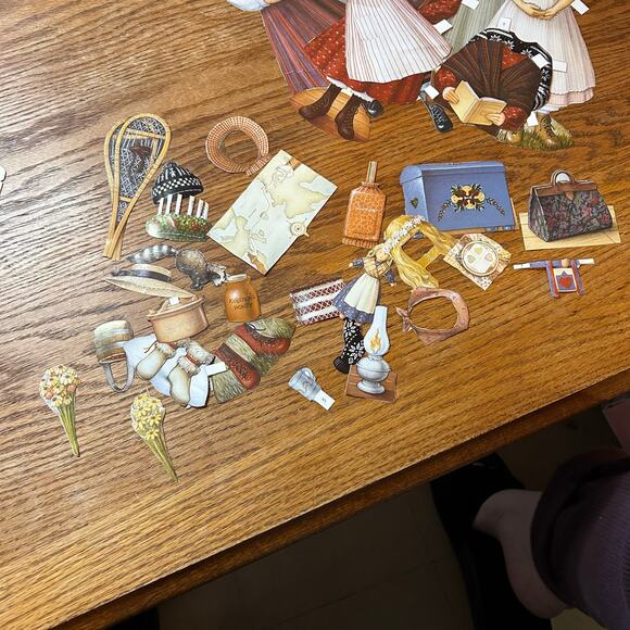 Vintage 1992 American Girl Kirsten Larson Paper Doll  Clothes Accessories Pet - Picture 6 of 10